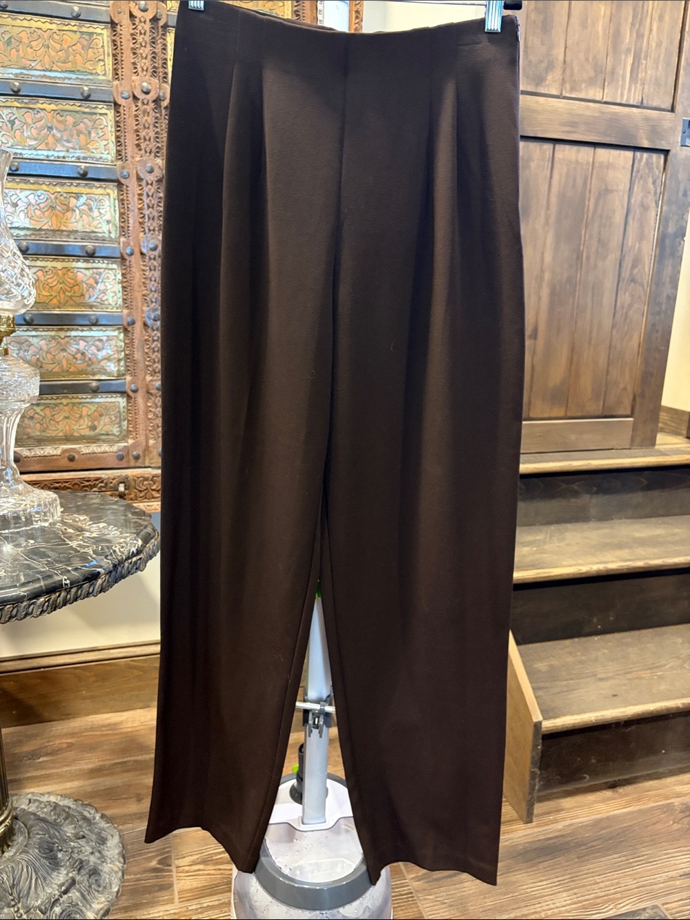 JM Collection women’s  Chocolate Brown High waisted Dress Pants
